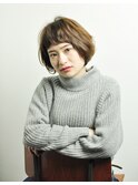 [Laulea★女性限定サロン]短めバングのふんわりBOB