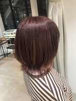 テラスヘア(TERRACE hair) チェリーピンク×ウルフボブ