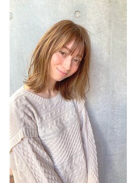 マティス 表参道(matiz) シアーグレージュ20代30代40代大人かわいい韓国シースルーバング