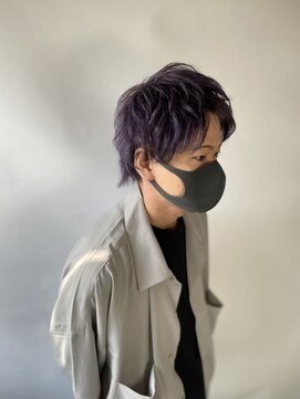 クリエイション ヘアメイク(Creation HAIR MAKE) ウルフマッシュ×ダークヴァイオレット