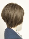ローグ金町美容室(TAKA)前下がりボブイルミナマロンベージュ