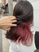 ビール 西新店(BEER) 【ジュリ】インナーカラー/チェリーレッド