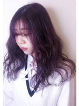 エニーテラス(Eny Terrace) シースルーバング×パープルヘア