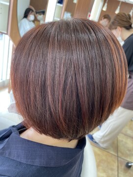 美容室 ベッロ 富士見台店(Bello) ショートボブ&暖色系ブラウン