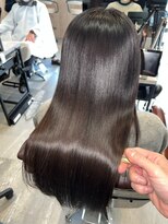 アディクト 東陽町西口(addict)&nbsp;韓国風カラー☆髪質改善_ダークブラウン_ロング［東陽町］