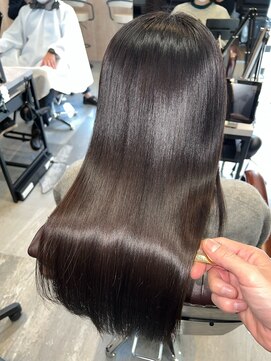 アディクト 東陽町西口(addict) 韓国風カラー☆髪質改善_ダークブラウン_ロング［東陽町］