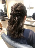 ハーフアップアレンジ