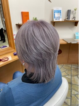 ナチュラ(Natura) ブリーチ無し 明るめグレイカラー