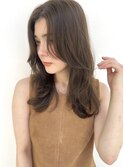20代30代ふんわりミディアムウェーブヘア