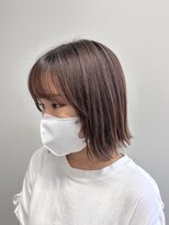 フォンド 津田沼(fond.)&nbsp;前髪/マチルダボブ/ピンクベージュ/インナーグレージュ/津田沼駅