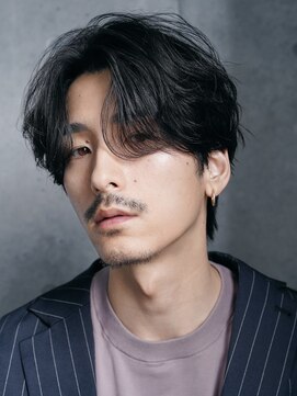 レタッチバイフィフス(RETOUCH by fifth) センターパートカルマヘアニュアンスパーマ韓国シャドウパーマ