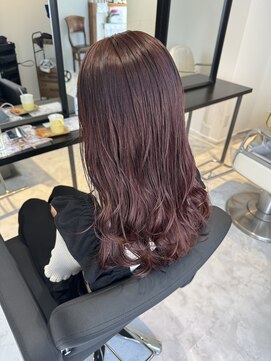 オルメント 天満 南森町(ORL'MENT) 20代30代40髪質改善ナチュラルボブ透明感 ピンクアッシュ