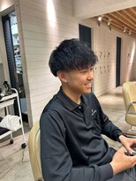 メロウマン(mellowman) マッシュパーマ20代30代40代ハイライトブリーチダブルカラー立川