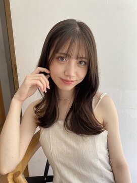 ガーランド (Garland) 大人かわいいくびレイヤー艶髪マロンベージュ顔まわりレイヤー