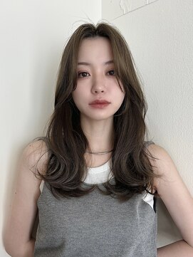 コート 表参道(Cote) cote大島 ロングレイヤー オリーブベージュ グレージュカラー