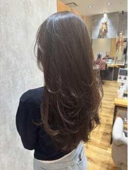 フィゼル あべのルシアス店(Aujua fizelle)の写真/【あべの/Aujua認定サロン】[関コレ・ar]カット+全体カラー+Aujua6STEP TR¥8290!髪質改善酸性ストレートも