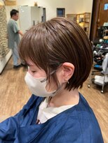 ヘアーレナータ 八王子(HAIR RENATA)&nbsp;20代30代40代小顔ハンサムショートモカブラウン
