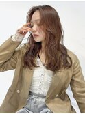 顔まわりレイヤー/ロングレイヤー/ウェーブヘア
