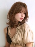 ★暗めカラーグランマッシュフェイスフレーミングデザインカラー