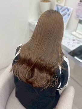 透明感カラー/ミルクティーアッシュブラウン