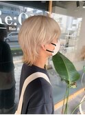 ホワイトベージュ×メンズカラー