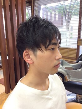 クレオ ヘア デザインアンドリラクゼーション(creo)の写真/理容室ならではのシェービング・眉カット付きメニューが充実◎身だしなみをしっかり整えて清潔感UP！