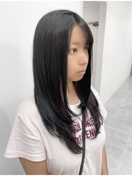 サロン 名和店(SALON) レディースレイヤーカット/インナーカラーカシスレッド