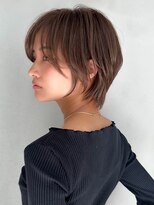 ギークス(GEEKS)&nbsp;【GEEKS渋谷】チャコールグレー/ハイライト/秋ヘア/ショートボブ