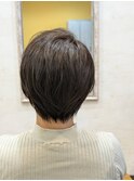 ショートカット×白髪染め