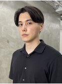 メンズカットメンズセンターパートニュアンスパーマ渋谷学割