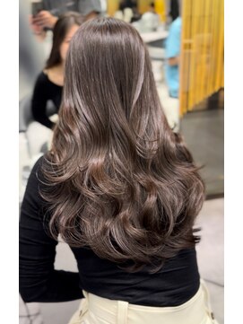 シティ(CITY) かきあげレイヤー＆チョコレートブラウン 韓国 ワンホン