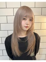 オニキス(ONYX)&nbsp;H03韓国ヘアレイヤーカットミルクティーケアブリーチハイトーン