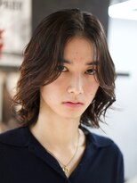 アンサー 渋谷(ANSWER)&nbsp;メンズミディアム　メンズボブ　シースルーボブ