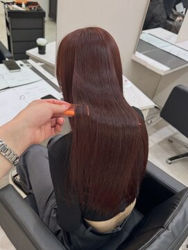 ジ エクト リアン 箕面店(The Ect Lien) A/Wトレンド/バーガンディ髪質改善カラー