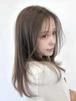 ルージュシー 堀江(RU10C)&nbsp;レイヤーカット/ブリーチなしダブルカラー/ベージュ【AI未使用】