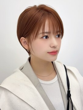 ルージュシー 堀江(RU10C) マッシュショート/ブリーチなしダブルカラー/モカブラウン