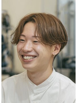 メンズ ルシードスタイル アウラ 松戸市五香(LUCIDO STYLE Aura) 刈り上げセンターパート×ナチュラルマッシュショート