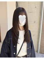 ヒイロ(hiilo.)&nbsp;【hiilo.】レイヤーハッシュカットチョコレートブラウン