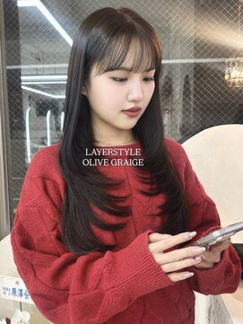 ジィルム 高崎西口店(XELM) 韓国レイヤーカット/ブリーチ/レイヤーカット/ハッシュカット