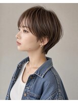 ウィールールピヴォクロス(WE RULE pivot cross)&nbsp;オリーブベージュ×くびれショートボブ
