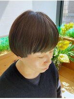 ガレリア サローネ(GALLARIA Salone by ORIGIN'S) インナーカラー　カーキグリーン