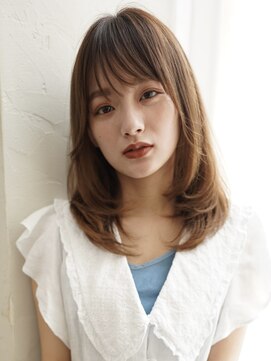 エル 横浜(eL) 【eL 横浜】顔まわりレイヤー 小顔カット セミディ (大島)