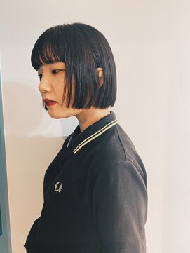 ロッソサンテ(rosso sante) ワンレンボブヘア