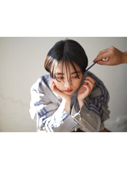 [水天宮前駅1分]【骨格似合わせカット\5500】20時受付も可能◎お仕事帰りに気軽にお立ち寄りください＊