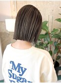ボブ×グレージュハイライト