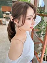 ソピ バイ インビテーション(sopi by invitation)&nbsp;“NARUOKA”結んでもかわいいおくれ毛カット/2wayバング/前髪