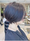 絶壁解消/大人可愛い/ひし形/小顔/30代40代◎ショートボブN 