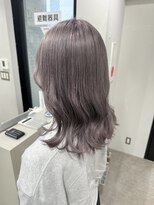 ユウル 横浜(juhl.)&nbsp;ラベンダーグレージュブリーチダブルカラーチャコールグレー横浜