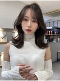 シースルーバング×韓国くびれミディアムヘア*伊藤
