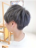 ダークアッシュ　韓国マッシュ　ブリーチデザイン